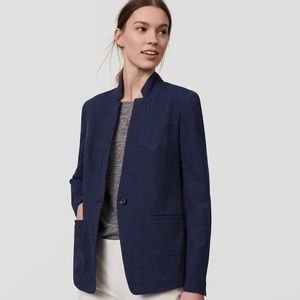 NWT LOFT Custom Stretch Blazer in Navy